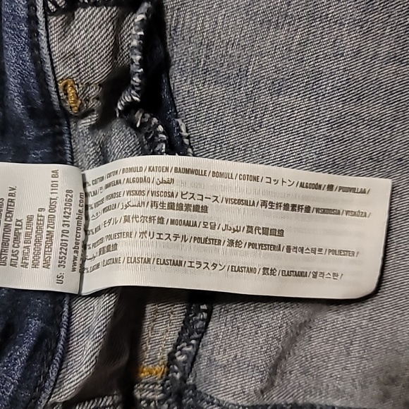 HOLLISTER HIGH RISE CUT OFF BERMUDA STRETCH SHORTS SIZE 31. 13R - Picture 7 of 11